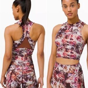 Lululemon Everlux and Mesh Cropped Tank
